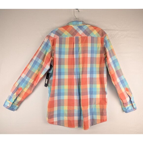 Tommy Hilfiger Boys Plaid Button-Down Shirt XL Multicolor 100% Cotton - Picture 7 of 8